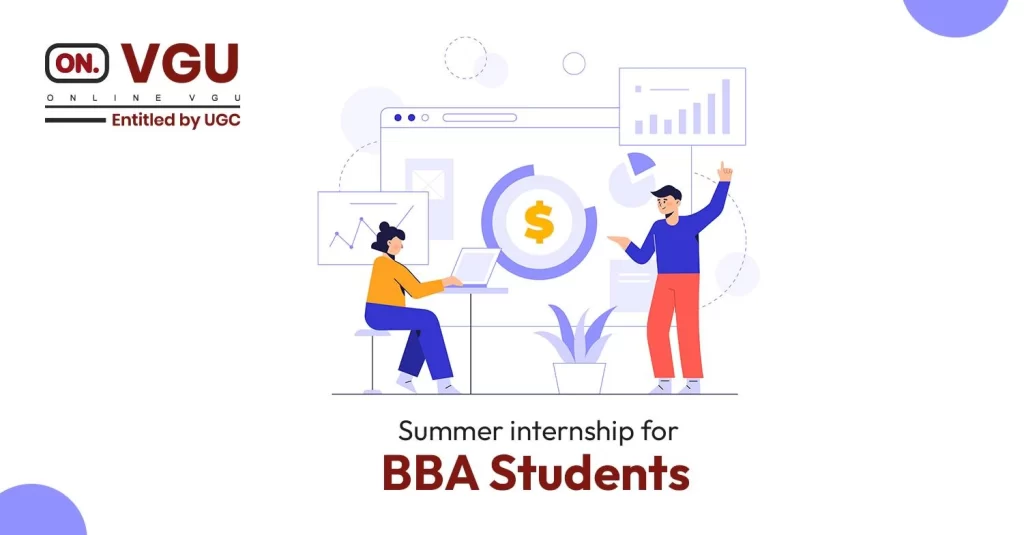 summer internship for bba students
