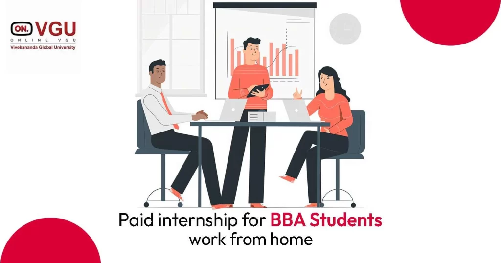paid internship for bba students work from home